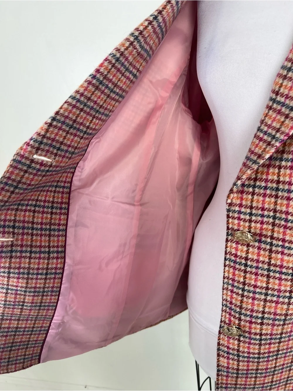 EUC! Talbots Classic Shetland Blazer - Apple Plaid Size 16W